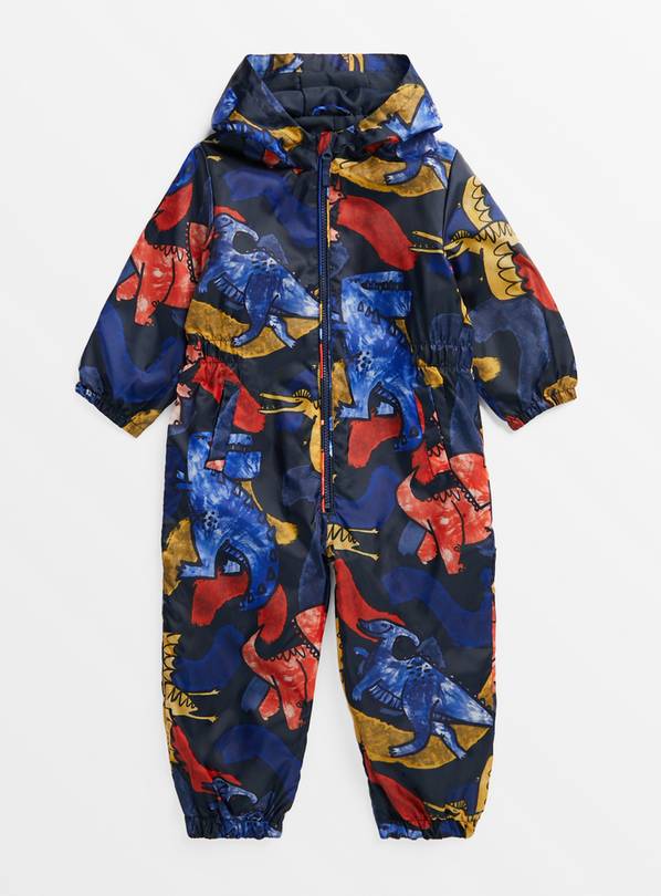 Dinosaur Print Puddlesuit 1.5-2 years